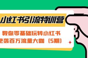 【2023.09.13】小红书引流特训营-第5期：教你零基础玩转小红书，逆袭百万流量大咖百度网盘免费下载-芽米宝库