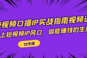 【2023.09.13】短视频口播IP实战指南视频课，踩上短视频IP风口，做能赚钱的生意（22节课）百度网盘免费下载-芽米宝库