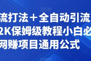 【2023.09.11】截流打法＋全自动引流日入2K保姆级教程小白必做，附项目通用公式百度网盘免费下载-芽米宝库