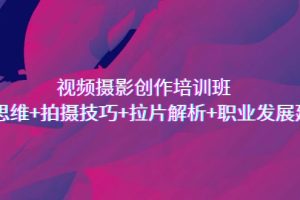 【2023.08.28】视频摄影创作培训班，导演思维+拍摄技巧+拉片解析+职业发展建议百度网盘免费下载-芽米宝库