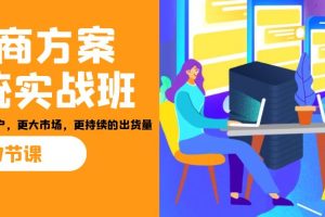 【2023.08.28】招商·方案系统实战班：让你获取更多客户，更大市场，更持续的出货量(27节)百度网盘免费下载-芽米宝库
