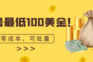 【2023.08.24】单号最低100美金，零成本，小白无脑操作。可复制，可扩大。百度网盘免费下载-芽米宝库