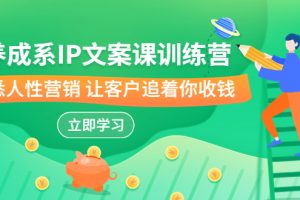 【2023.08.18】养成系-IP文案课训练营，文案心法的天花板 洞悉人性营销 让客户追着你收钱百度网盘免费下载-芽米宝库