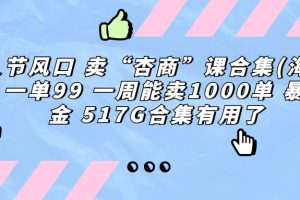 【2023.08.19】情人节风口 卖“杏商”课合集(海王秘籍) 一单99 一周能卖1000单 暴力掘金百度网盘免费下载-芽米宝库