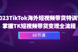 【2023.08.18】2023-TikTok海外短视频带货特训营，掌握TK短视频带货变现全流程（60节课）百度网盘免费下载-芽米宝库