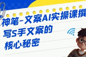 【2023.08.16】神笔-文案AI实战课，撰写S手文案的核心秘密百度网盘免费下载-芽米宝库