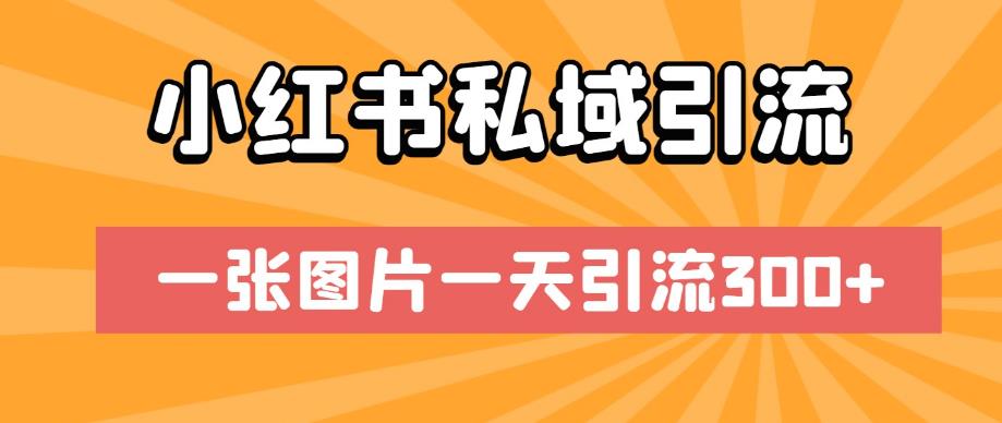 图片[1]-【2023.08.14】小红书私域引流，一张图片一天引流300+百度网盘免费下载-芽米宝库