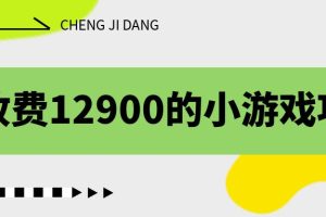 【2023.07.31】收费12900的小游戏项目，单机收益30+，独家养号方法百度网盘免费下载-芽米宝库