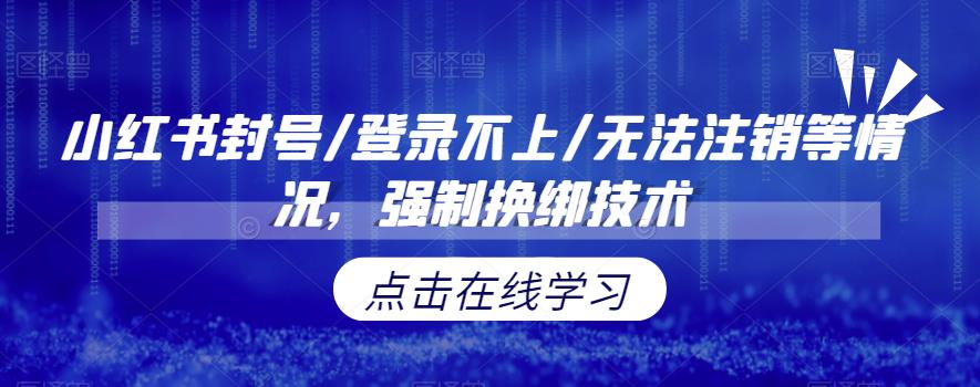 图片[1]-【2023.07.28】小红书封号/登录不上/无法注销等情况，强制换绑技术百度网盘免费下载-芽米宝库