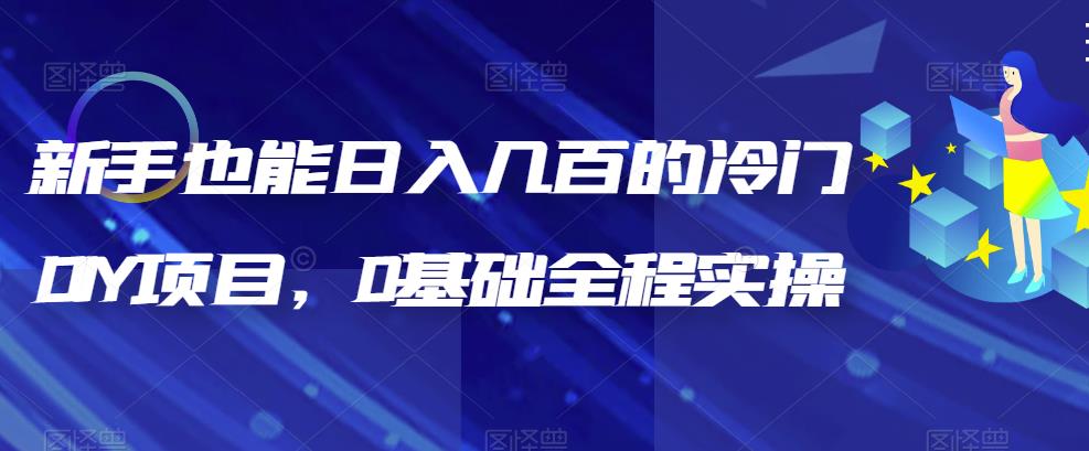 图片[1]-【2023.07.27】新手也能日入几百的冷门DIY项目，0基础全程实操百度网盘免费下载-芽米宝库