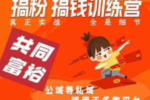 【2023.07.27】曲博夫搞粉搞钱.训续营，做“私域”光宗耀祖！但是你不是得先有粉丝吗？真正实战，全是细节百度网盘免费下载-芽米宝库