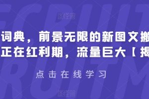 【2023.07.26】有道词典，前景无限的新图文搬运平台，正在红利期，流量巨大百度网盘免费下载-芽米宝库