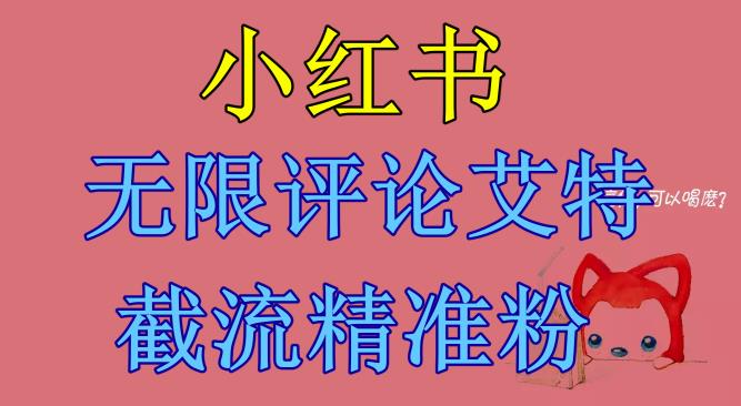 图片[1]-【2023.07.25】小红书无限评论艾特截流精准粉（软件+教程）百度网盘免费下载-芽米宝库