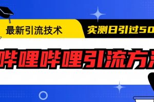 【2023.07.18】最新引流技术：哔哩哔哩引流方法，实测日引50+百度网盘免费下载-芽米宝库