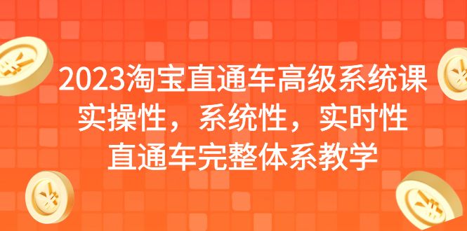 图片[1]-【2023.07.17】2023淘宝直通车高级系统课，实操性，系统性，实时性，直通车完整体系教学百度网盘免费下载-芽米宝库