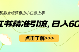【2023.07.14】小红书精准引流，小白日入600+，轻松实现副业经济自由（教程+1153G资源）百度网盘免费下载-芽米宝库