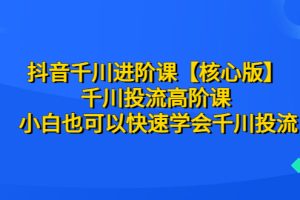【2023.07.13】抖音千川进阶课【核心版】 千川投流高阶课 小白也可以快速学会千川投流百度网盘免费下载-芽米宝库