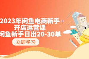 【2023.07.10】2023年闲鱼电商新手开店运营课：闲鱼新手日出20-30单（18节-实战干货）百度网盘免费下载-芽米宝库