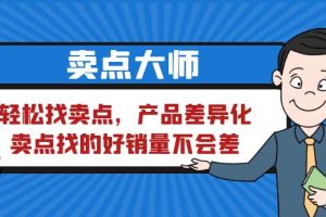 【2023.07.10】卖点大师，轻松找卖点，产品差异化，卖点找的好销量不会差百度网盘免费下载-芽米宝库