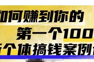 【2023.07.03】群响新个体‮钱搞‬案例库，可‮直以‬接抄作业的新‮体个‬搞钱案例库，如何赚到你的第一个100w百度网盘免费下载-芽米宝库