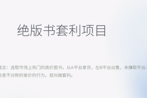 【2023.07.02】月入五千的长期靠谱副业，绝版书套利项目百度网盘免费下载-芽米宝库