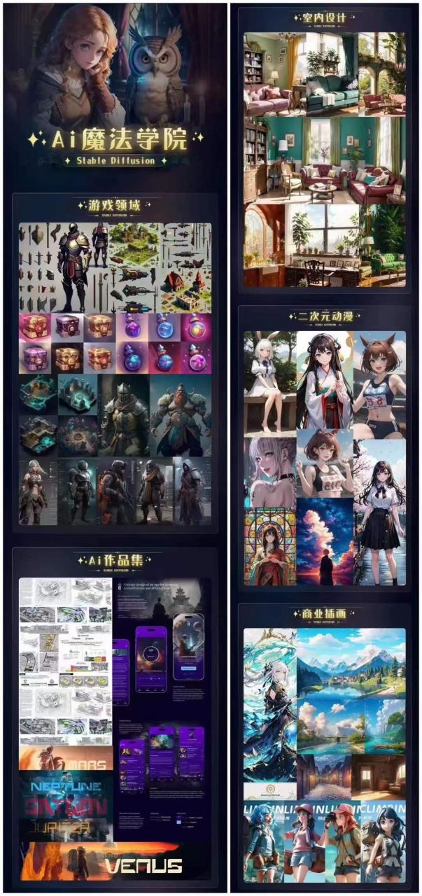 图片[2]-【2023.06.29】Ai魔法绘画 Stable Diffusion专业课 高效辅助Ui/运营作品集 0到精通系统课百度网盘免费下载-芽米宝库