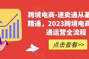 【2023.06.19】速卖通从0基础到精通，2023跨境电商-速卖通运营实战全流程百度网盘免费下载-芽米宝库