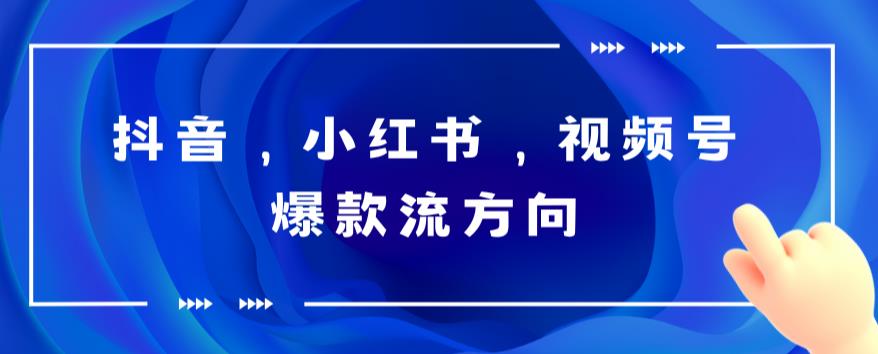 图片[1]-【2023.06.09】抖音，小红书，视频号爆款流视频制作，简单制作掌握流量密码百度网盘免费下载-芽米宝库