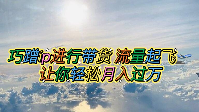 图片[1]-【2023.06.04】巧蹭ip进行带货，流量起飞，让你轻松月入过万【脚本+素材】百度网盘免费下载-芽米宝库