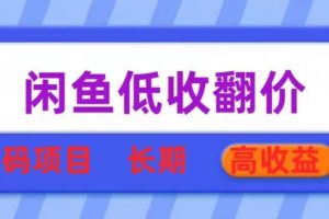 【2023.05.30】闲鱼低收翻价数码暴利项目，长期高收益【揭秘】百度网盘免费下载-芽米宝库