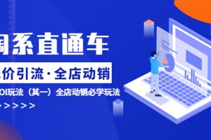 【2023.05.29】淘系直通车《低价·引流 全店·动销》超高ROI玩法（其一）全店动销必学玩法百度网盘免费下载-芽米宝库