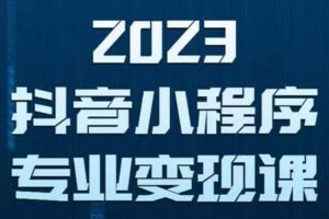 【2023.05.11】抖音小程序变现保姆级教程：0粉丝新号 无需实名 3天起号 第1条视频就有收入百度网盘免费下载-芽米宝库