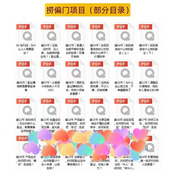 图片[3]-【2023.05.11】千款捞偏门小本创业小项目，总有一款适合你【无水印】百度网盘免费下载-芽米宝库