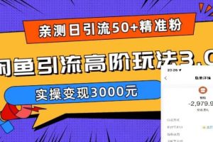 【2023.05.10】实测日引50+精准粉，闲鱼引流高阶玩法3.0，实操变现3000元百度网盘免费下载-芽米宝库