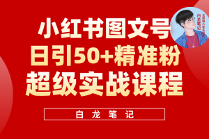 【2023.05.07】小红书图文号日引50+精准流量，超级实战的小红书引流课，非常适合新手百度网盘免费下载-芽米宝库