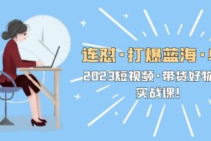 【2023.05.04】连怼·打爆蓝海·单品，2023短视频·带货好物分享·实战课！百度网盘免费下载-芽米宝库