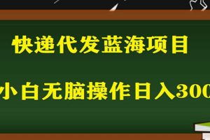 【2023.04.25】2023最新蓝海快递代发项目，小白零成本照抄也能日入300+百度网盘免费下载-芽米宝库