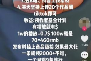 【2023.04.17】抖音搞流量玩法，1天搞个100-200人，日变现可达500+百度网盘免费下载-芽米宝库