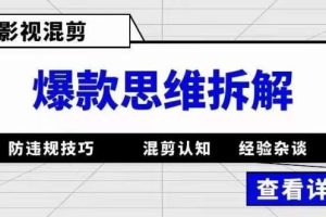 【2023.04.11】影视混剪爆款思维拆解 从混剪认知到0粉小号案例 讲防违规技巧 各类问题解决百度网盘免费下载-芽米宝库