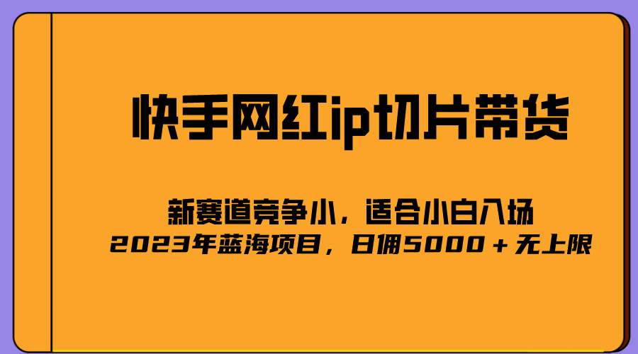 图片[1]-【2023.04.10】2023爆火的快手网红IP切片，号称日佣5000＋的蓝海项目，二驴的独家授权百度网盘免费下载-芽米宝库