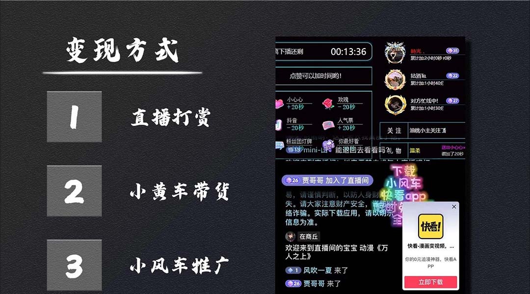 图片[3]-【2023.04.10】抖音无人直播·动漫解说项目：吸金挂机躺赚 可落地实操【工具+素材+教程】百度网盘免费下载-芽米宝库