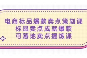 【2023.04.10】电商标品爆款卖点策划课，标品卖点成就爆款，可落地卖点提炼课百度网盘免费下载-芽米宝库