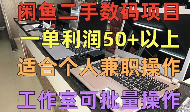 图片[1]-【2023.03.30】闲鱼二手数码项目，个人副业低保收入一单50+以上，工作室批量放大操作百度网盘免费下载-芽米宝库