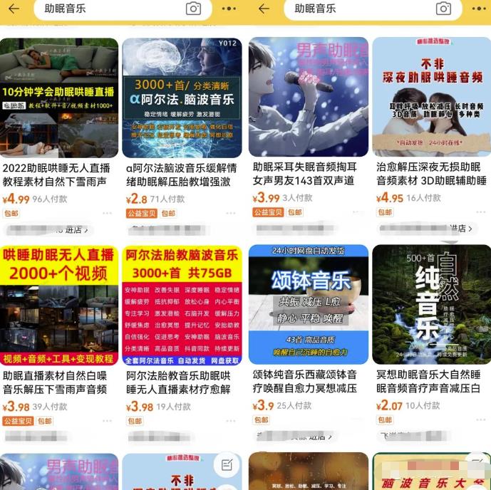 图片[4]-【2023.03.23】抖音蓝海刚需赛道副业思路，助眠音乐号变现，0基础也能轻松操作！百度网盘免费下载-芽米宝库