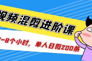 【2023.03.21】短视频混剪/进阶课，一天7-8个小时，单人日剪200条实战攻略教学百度网盘免费下载-芽米宝库