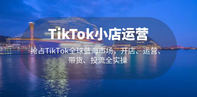 图片[1]-【2023.03.21】TikTok小店运营 抢占TikTok全球蓝海市场，开店、运营、带货、投流全实操百度网盘免费下载-芽米宝库