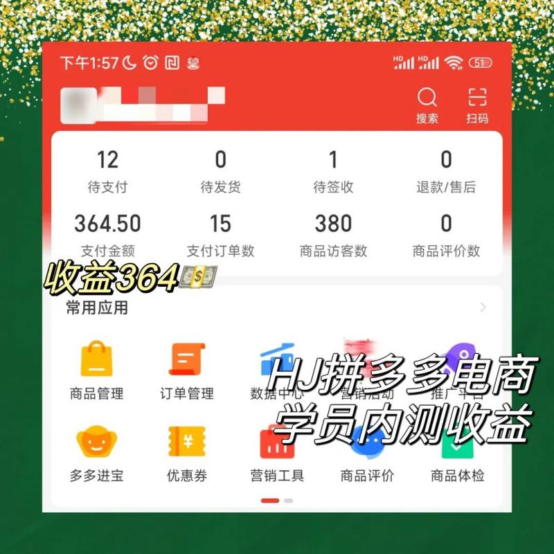 图片[3]-【2023.03.09】2023拼多多电商项目，稳定一天300～3000+，门槛低，出单快，一部手机即可完成百度网盘免费下载-芽米宝库
