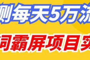 【2023.02.26】百度万词霸屏实操项目引流课，30天霸屏10万关键词百度网盘免费下载-芽米宝库