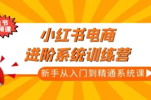 【2023.02.21】小红书电商进阶系统训练营：新手从入门到精通系统课（21节视频课）百度网盘免费下载-芽米宝库