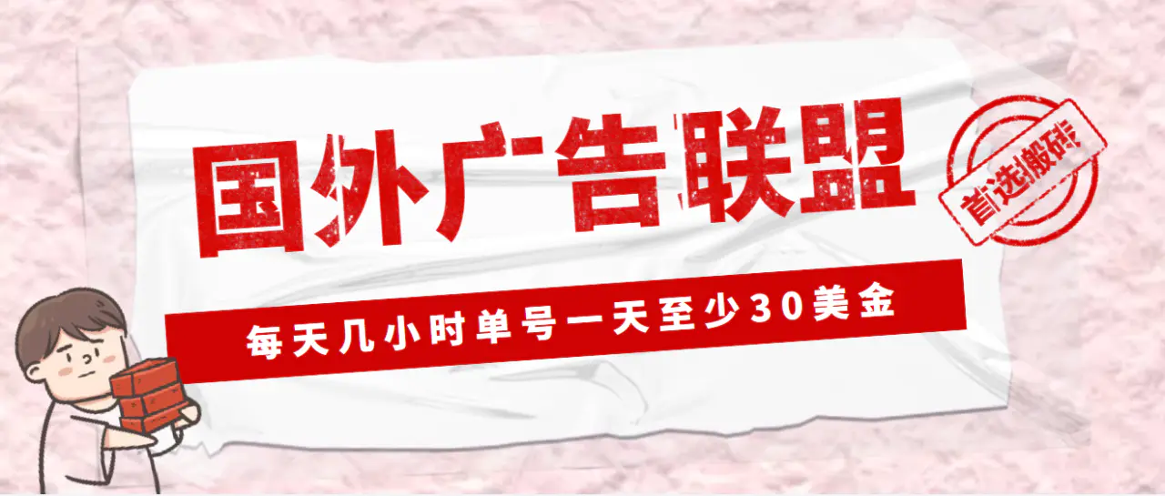 图片[1]-【2023.01.08】外面收费1980最新国外LEAD广告联盟搬砖项目，单号一天至少30美金(详细教程)百度网盘免费下载-芽米宝库